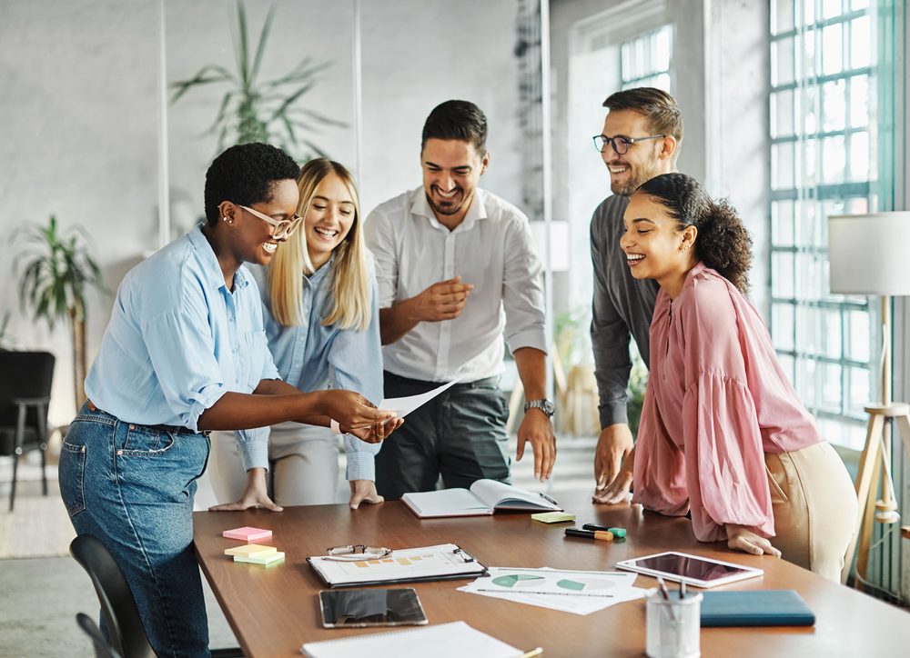 business team learning
